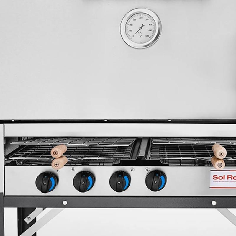 Horno Pizzero 8 Moldes Sol Real Carlitero Y Plancha