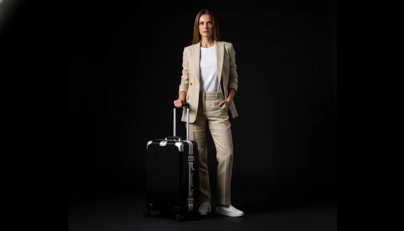 Valija Aumax Magna Red Silver Mediana 24 Marco De Aluminio