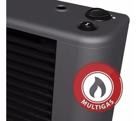 Calefactor Coppens TB 6000 TERMOSTATO Peltre Acero DERECHA