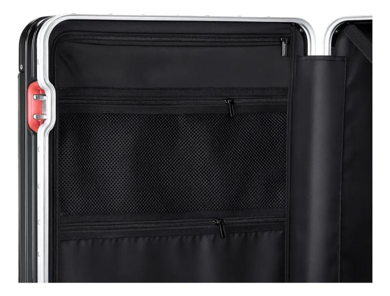 Valija Aumax Magna Red Silver Grande 28 Marco Aluminio 76x51x32 Cm Tsa