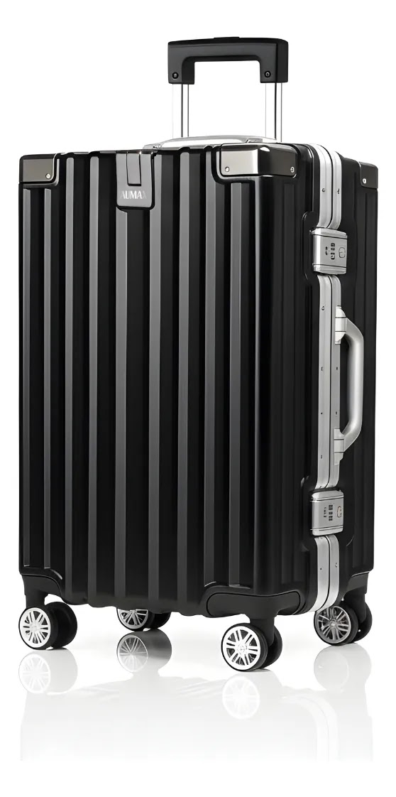 Valija Aumax Luxor Cabina 20 Aluminio 54x34x24 Cm Black /  Silver