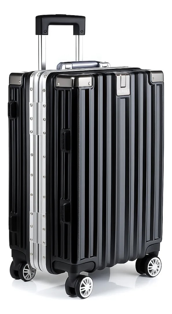 Valija Aumax Luxor Cabina 20 Aluminio 54x34x24 Cm Black /  Silver