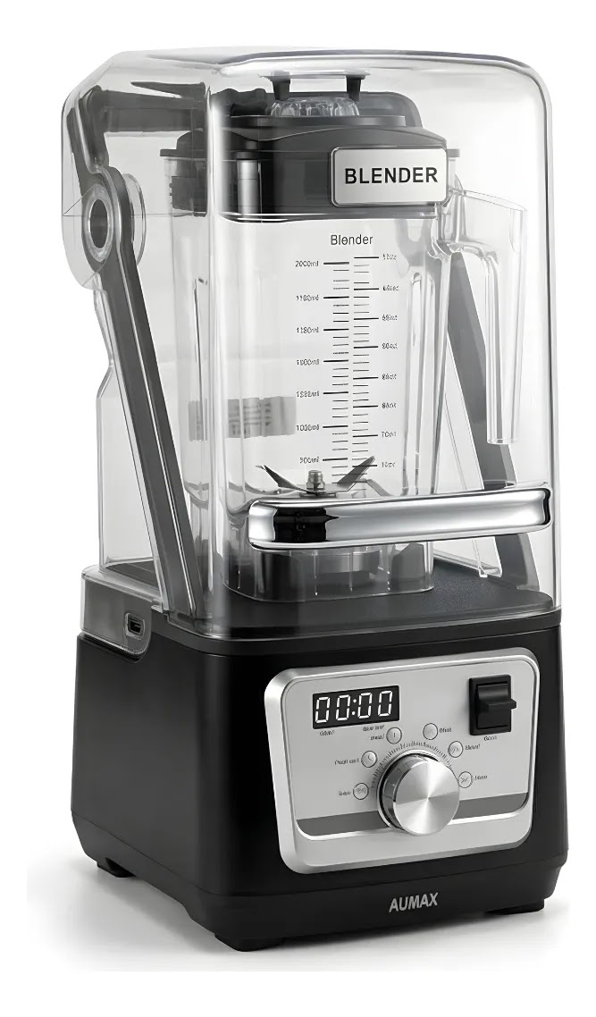 Licuadora Profesional AUMAX TITANIO BLACK HS-606E 1600 WATTS