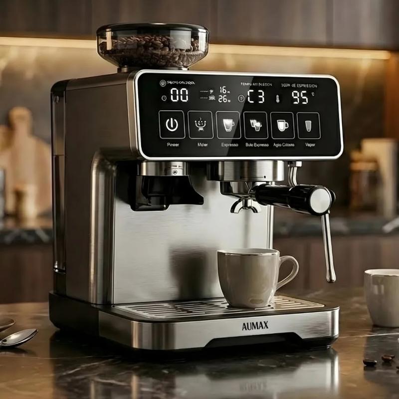 CAFETERA EXPRESS ZAFIRA CM-301CG 20 BARES MOLINILLO 2 EN 1 AUMAX