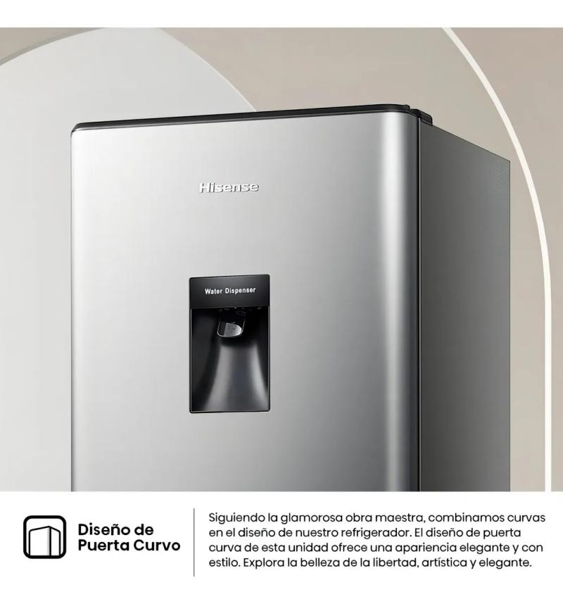 Heladera Single Door Hisense 177l Con Dispenser De Agua Silver
