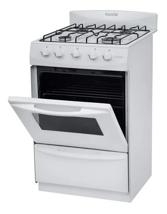 Cocina A Gas Escorial Candor S2 Color Blanco Gas Natural