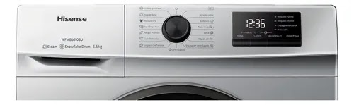 Lavarropas Automático Hisense Carga Frontal 6.5 Kg Color Gri Color Gris
