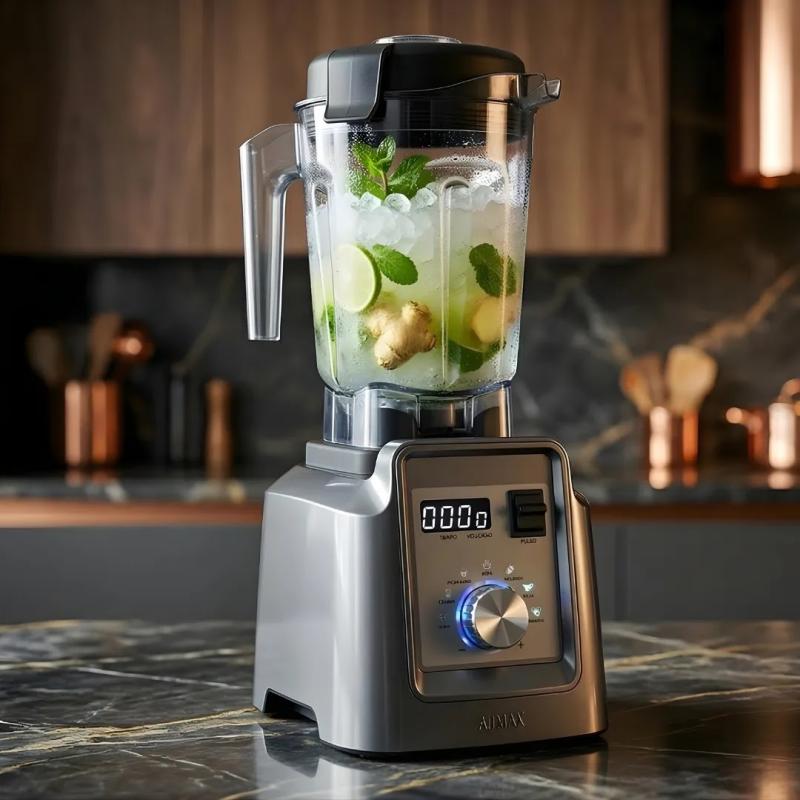 Licuadora Profesional AUMAX POTENZA SILVER HS-209C 1600 WATTS