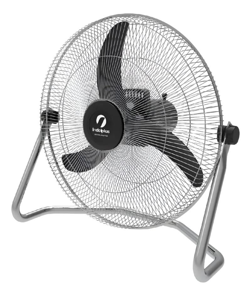Turbo Ventilador Industrial 20¨ Indelplas Ivi20 Cromo Cantidad De Aspas 3 Color De Las Aspas Negro Material De Las Aspas Plástico