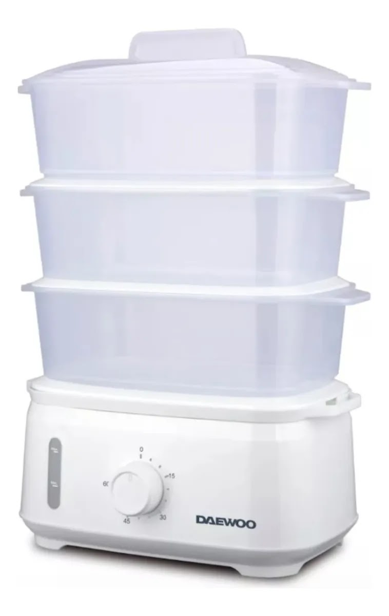 Vaporera Daewoo Fs7216 Con 3 Bandejas Y Timer