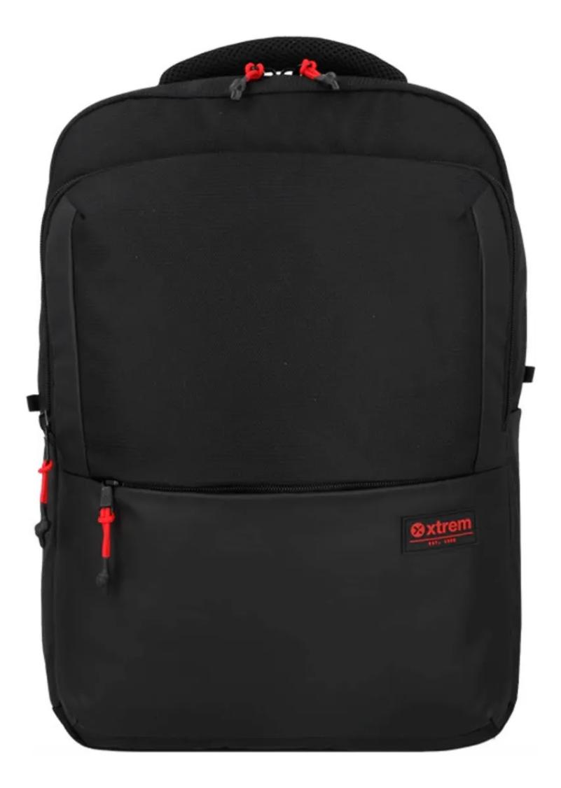 Mochila Xtrem Para Notebook 16  Redwood Negra/roja 28 Litros