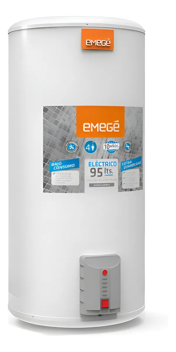 Termotanque Emege Electrico 95 Litros Carga Inferior 1500w Color Blanco