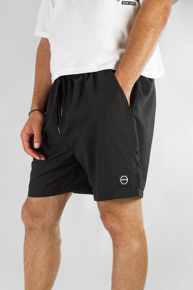 Short Ocn Hombre Canarias 701 Esp Plus Size / Talle Especial Negro