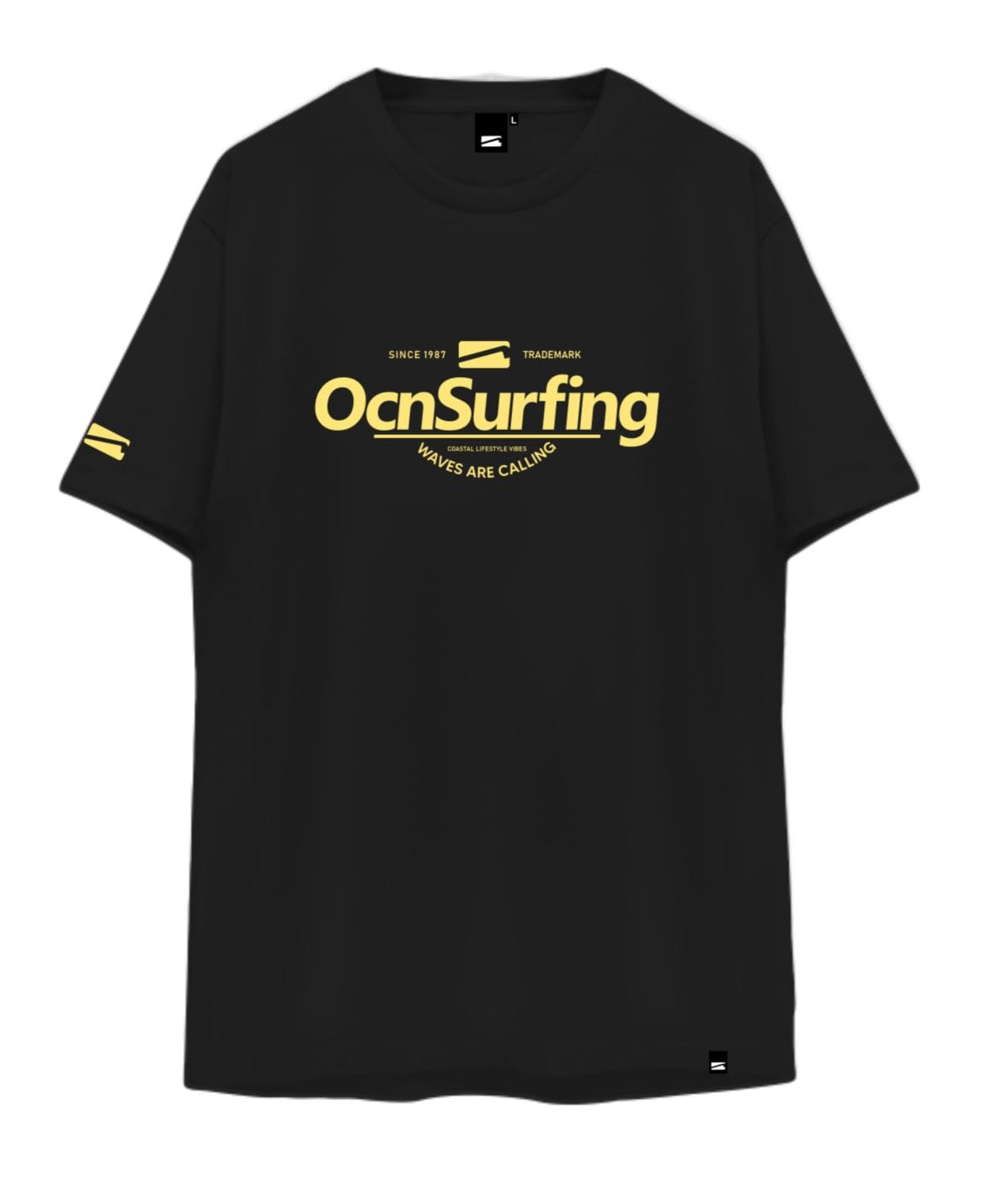 Remera Ocn hombre Premium Regular Negro 7017F