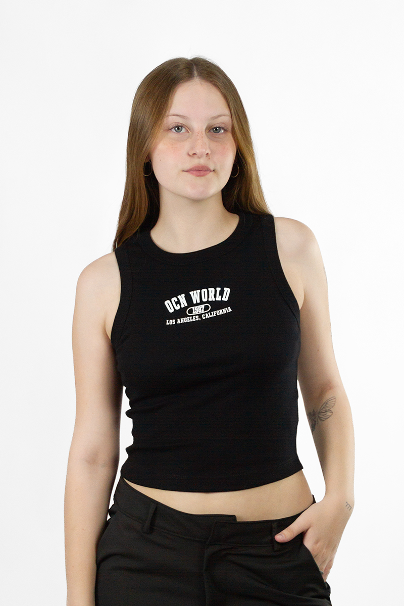 Musculosa Ocn Mujer Venus Negro 701k2