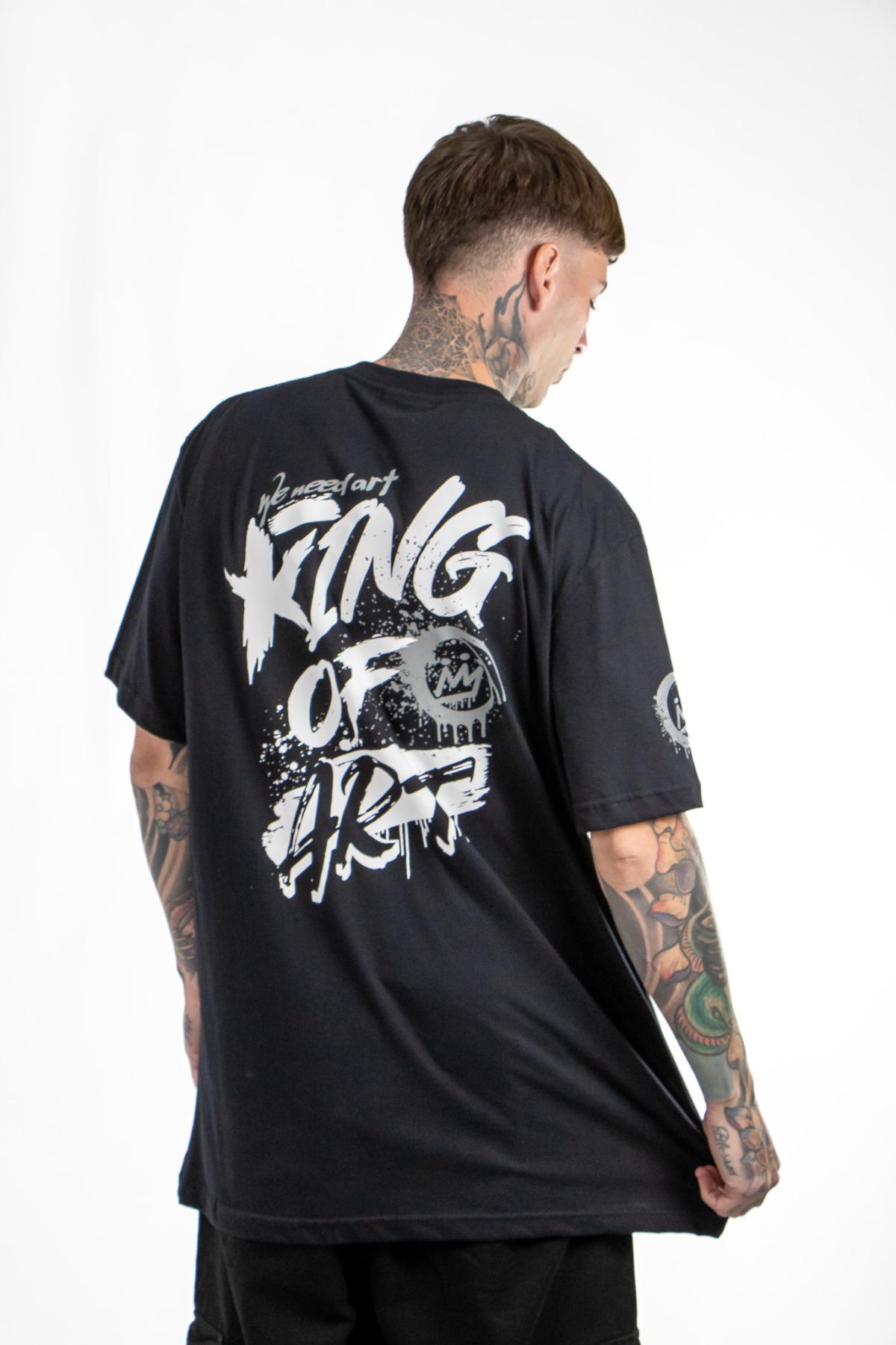 Remera King of Art Urban Shirt Negro 6015A