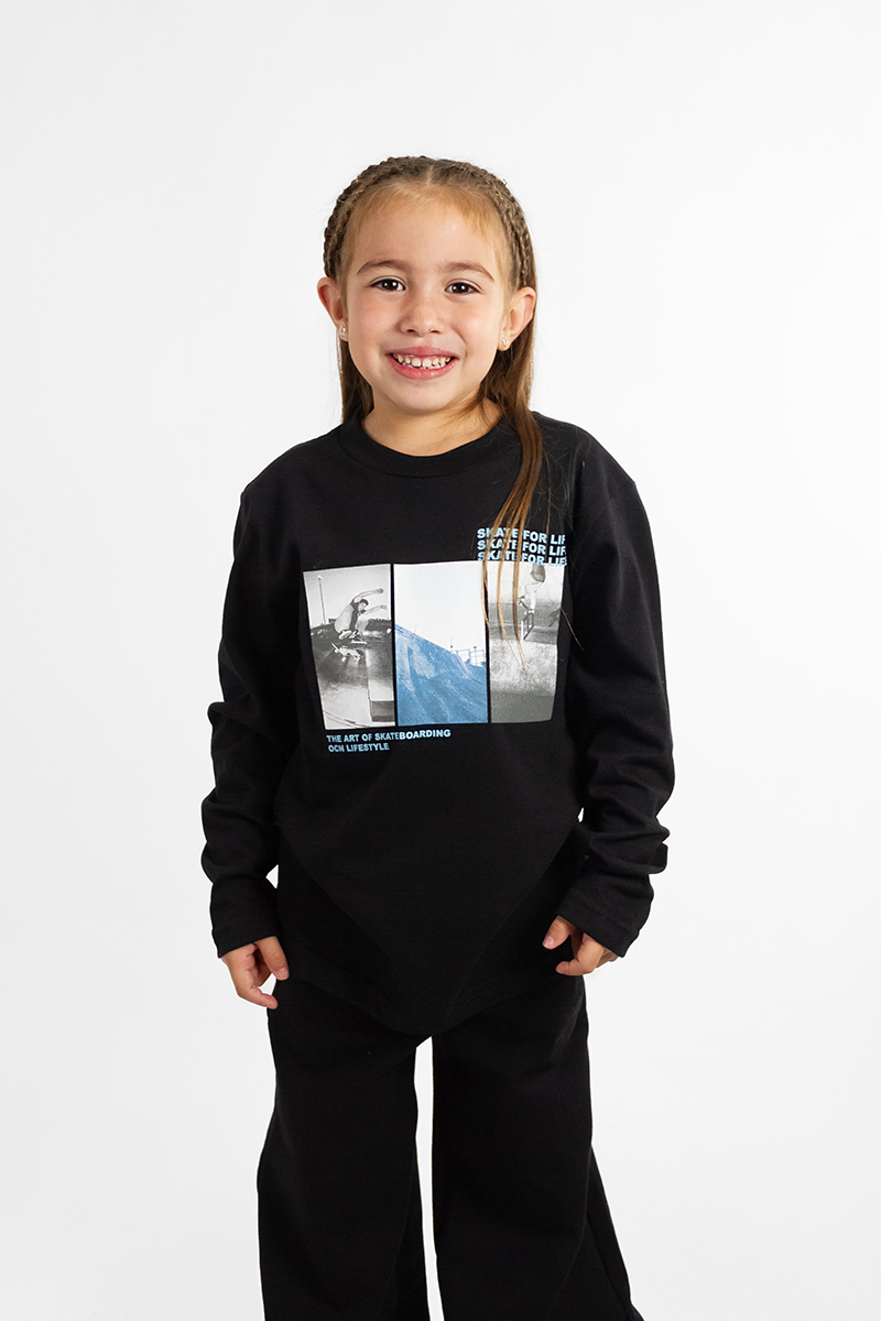 Remera Ocn Kids Manga Larga Original 501P6