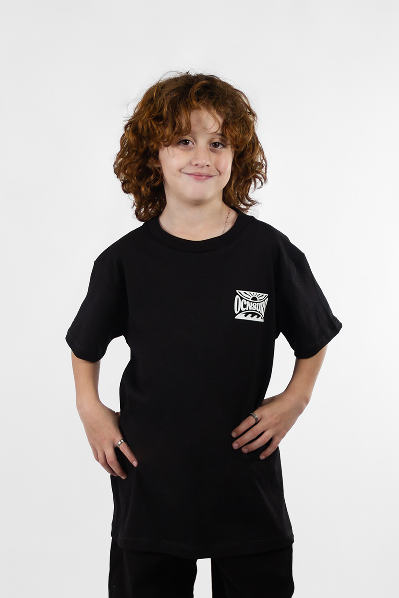 Remera Ocn Kids Original Regular Negro 701RS