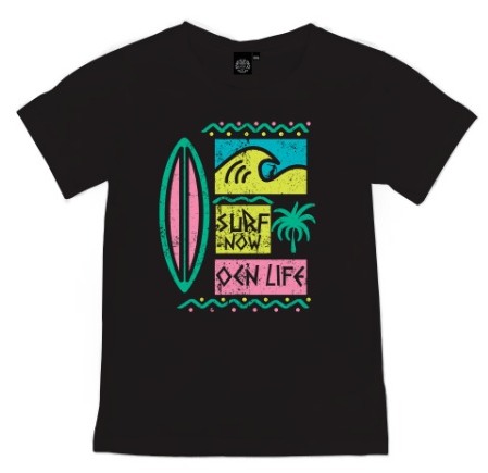 Remera Ocn Kids Original Negro 701J5