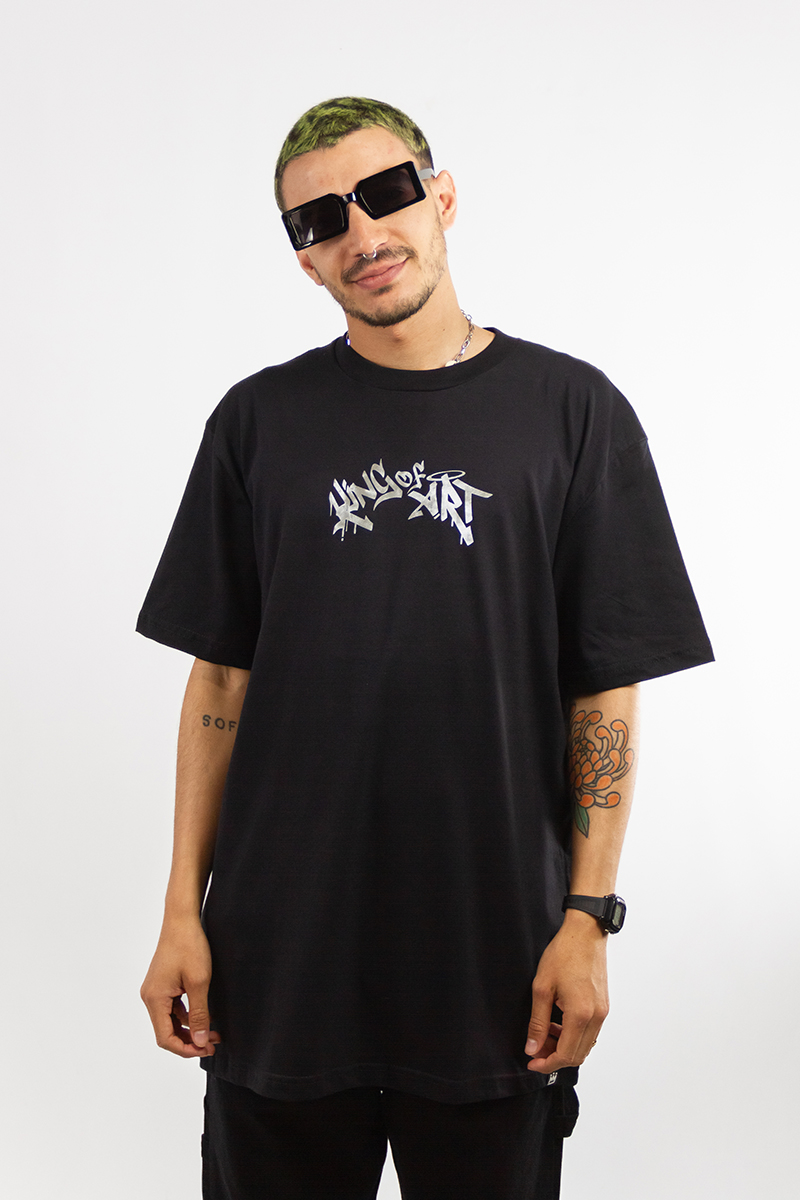 Remera King Of Art Urban Shirt Relax Negro Z5