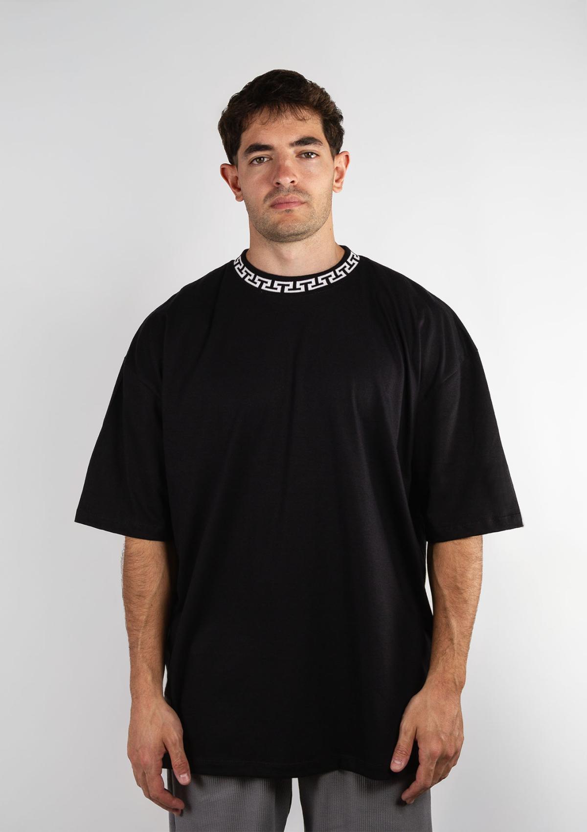 Remera Ocn Hombre Neck Negro