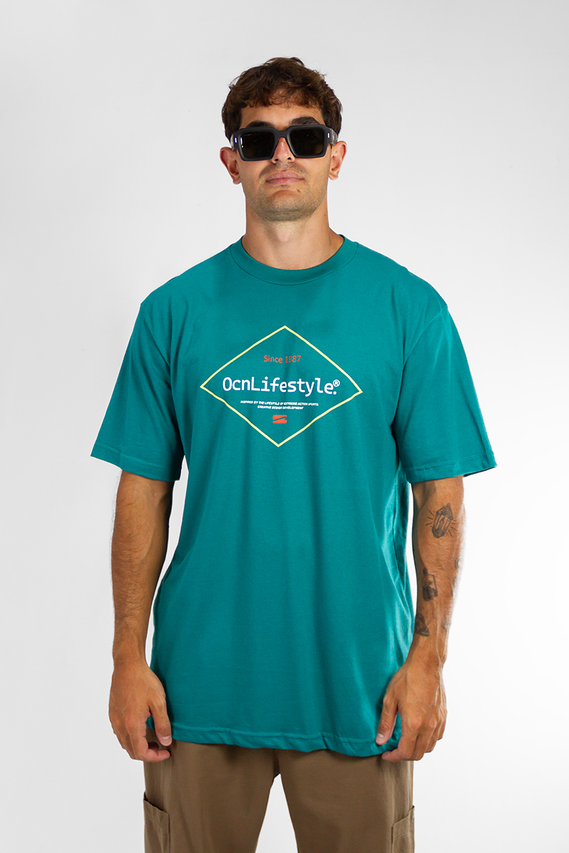 Remera Ocn Hombre Original Verde Oscuro(D0)