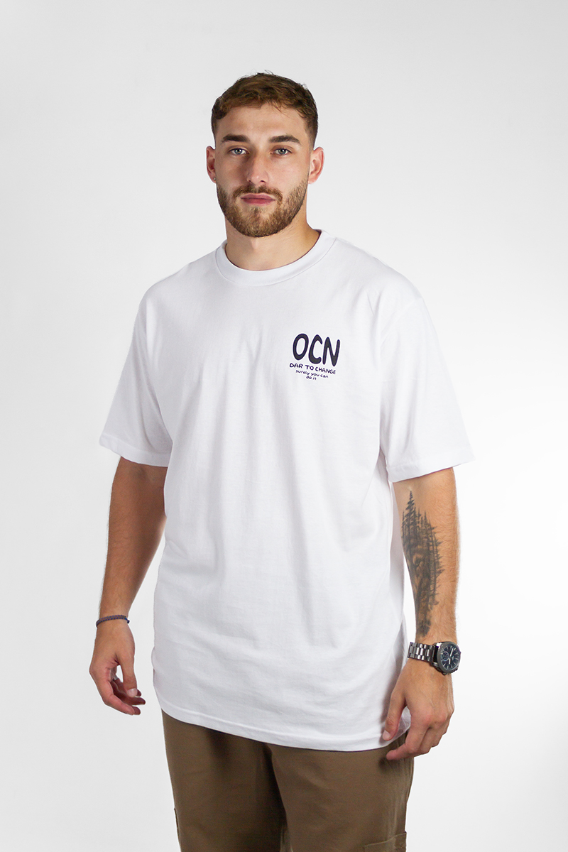 Remera Ocn Hombre Original Blonco 602A3