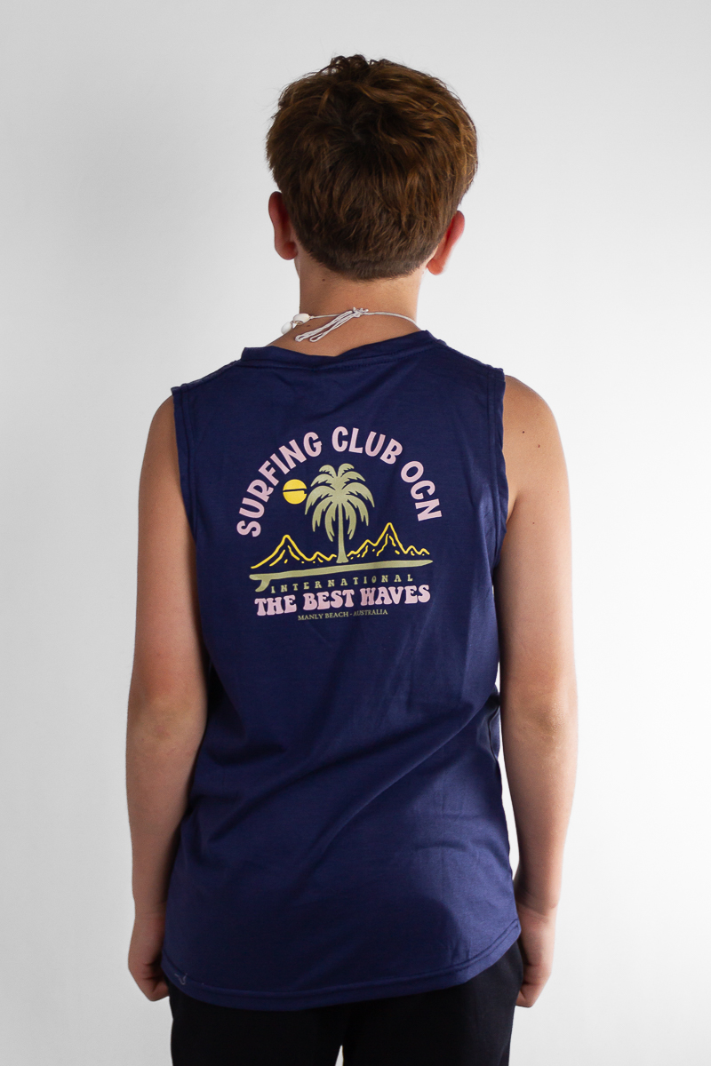 Musculosa Ocn kids Ride Azul (Q2)