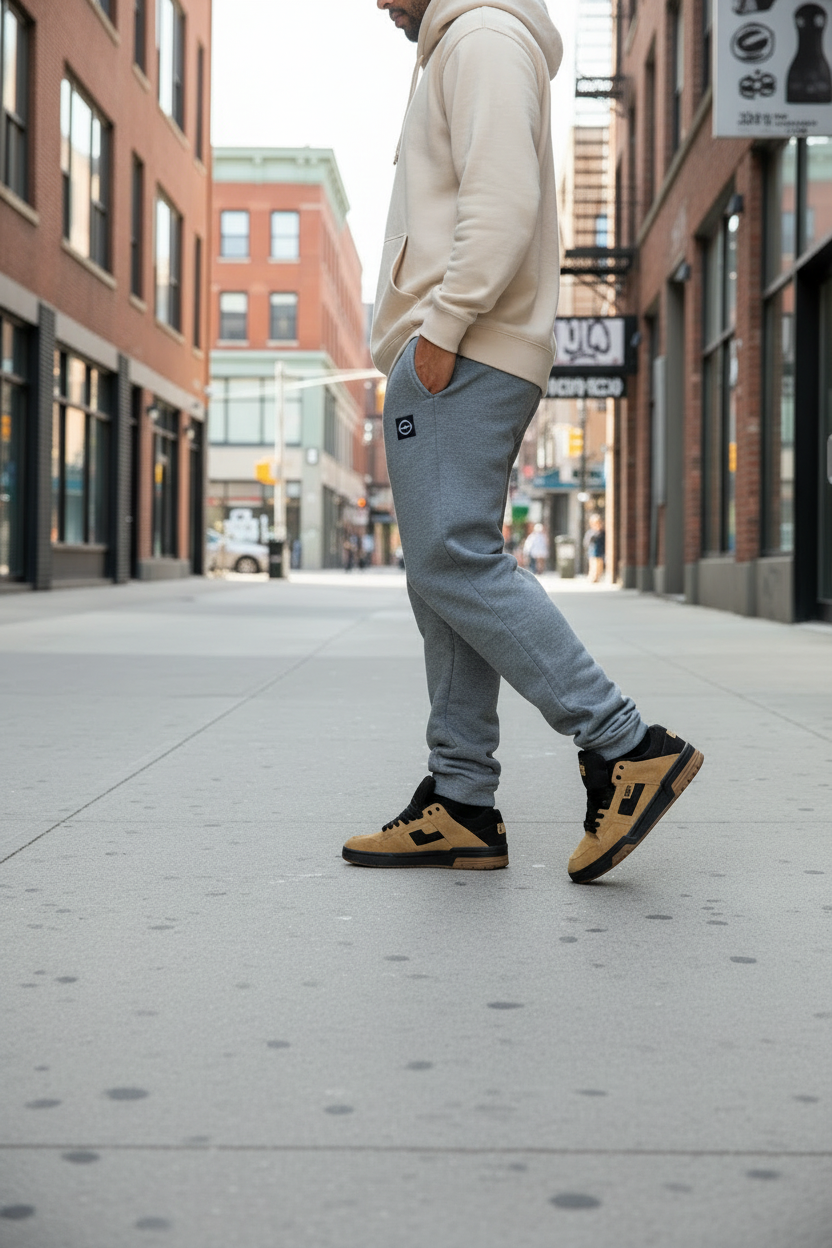 Jogging Ocn Fist Gris Plus Size / Talle Especial