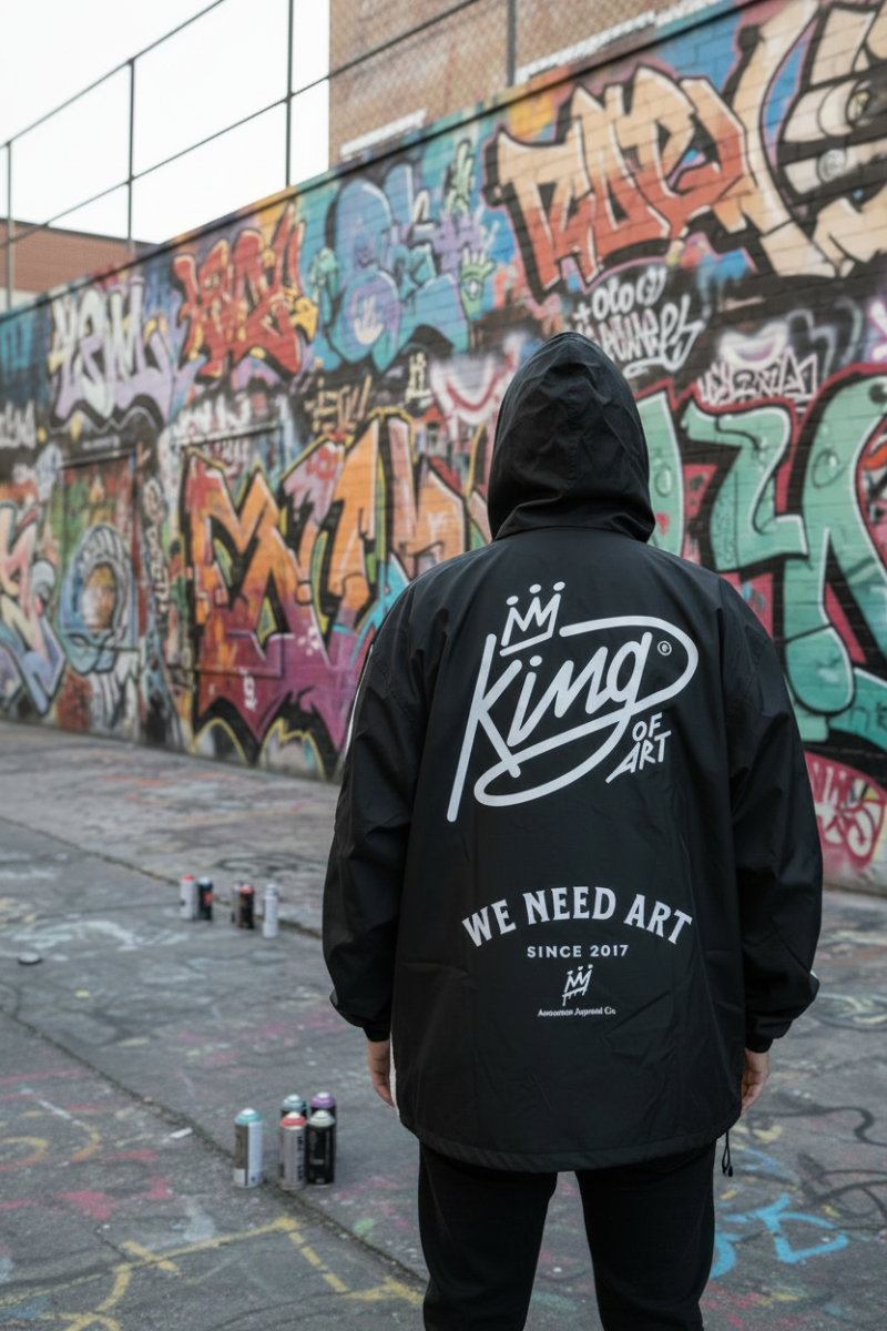 Anorak King Of Art Somer Negro/ Blanco