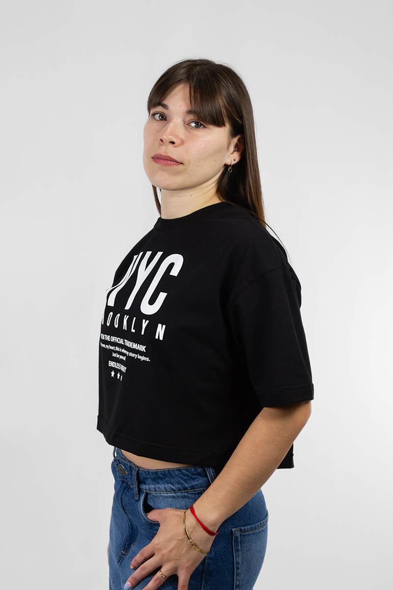 Remera Ocn Mujer Chevy Negro 701O3