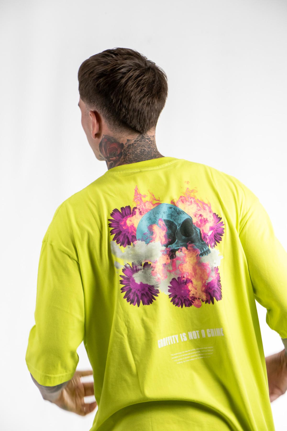 Remera King Of Art Oversize Urban Shirt Azufre 057