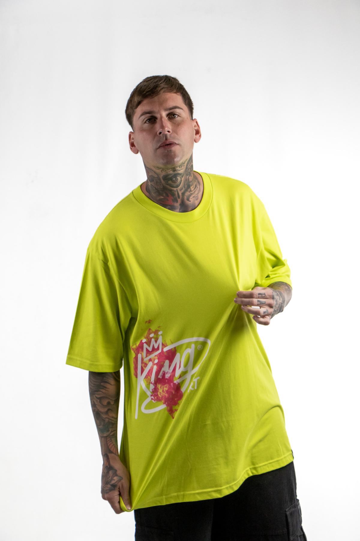 Remera King Of Art Oversize Urban Shirt Azufre 057