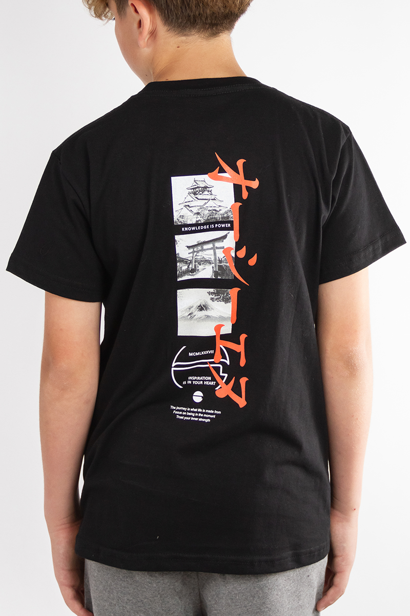 Remera Ocn Kids Original Regular Negro R1