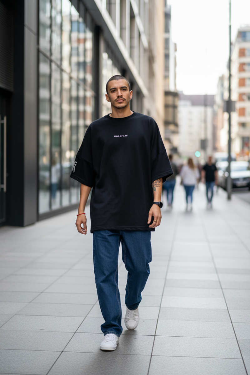 Remera King Of Art West Negro