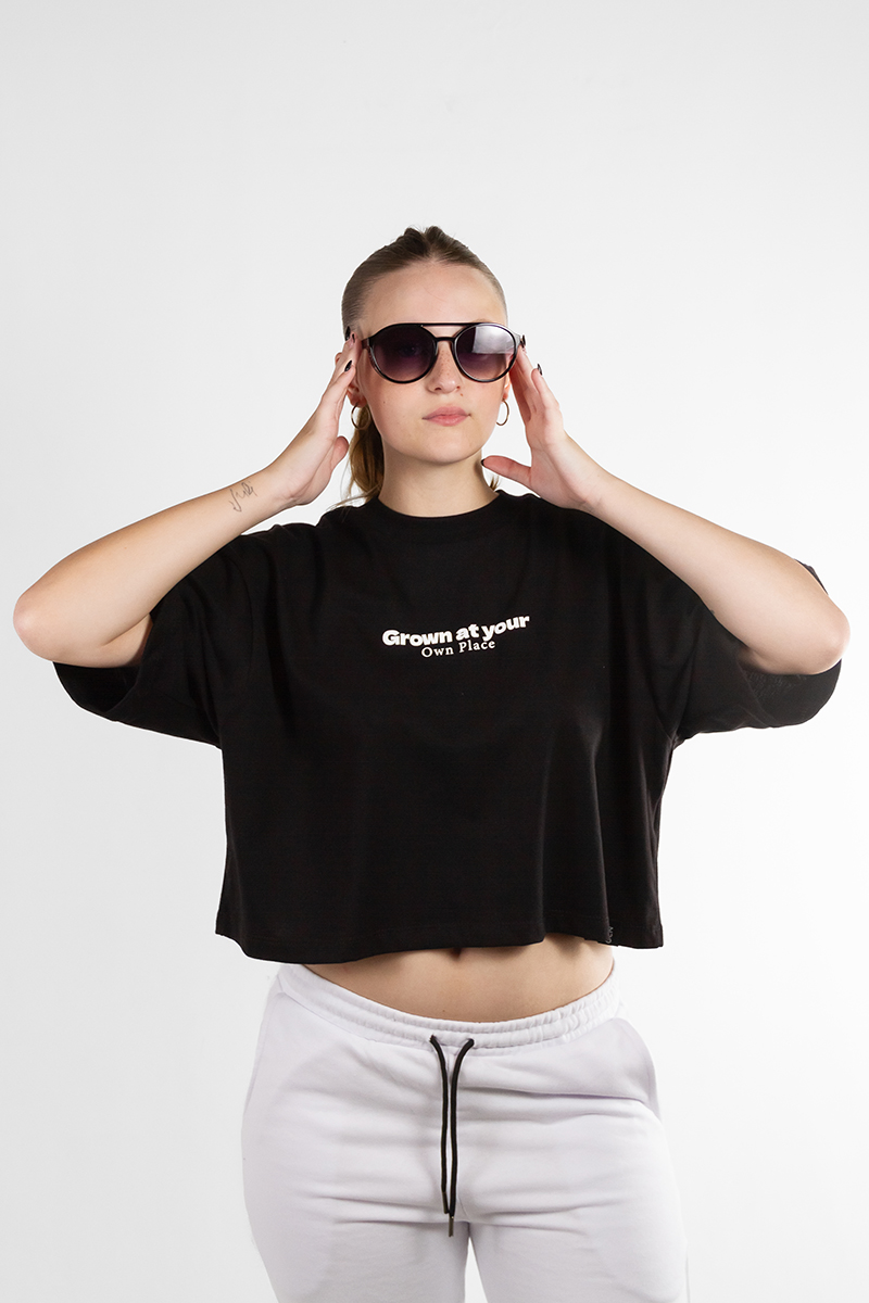 Remera Mujer Ocn Boxy Tee Negro (S3)