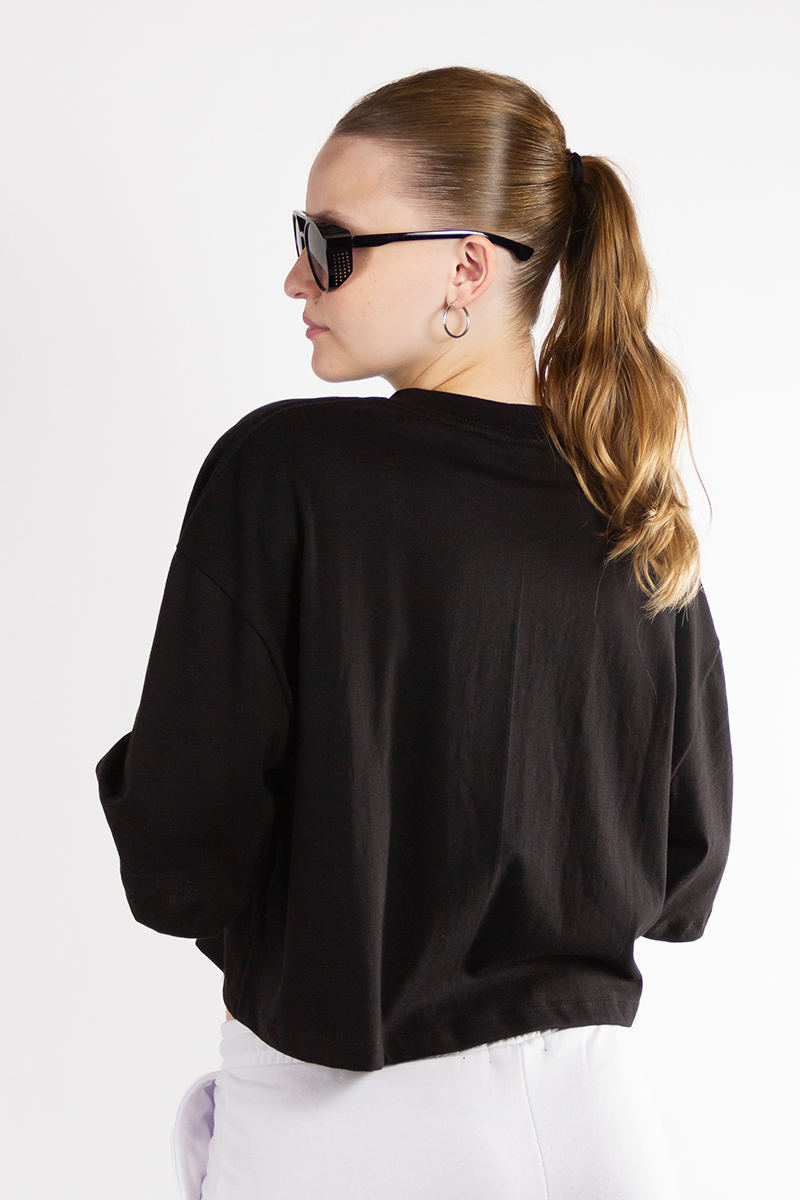 Remera Mujer Ocn Boxy Tee Negro (S3)