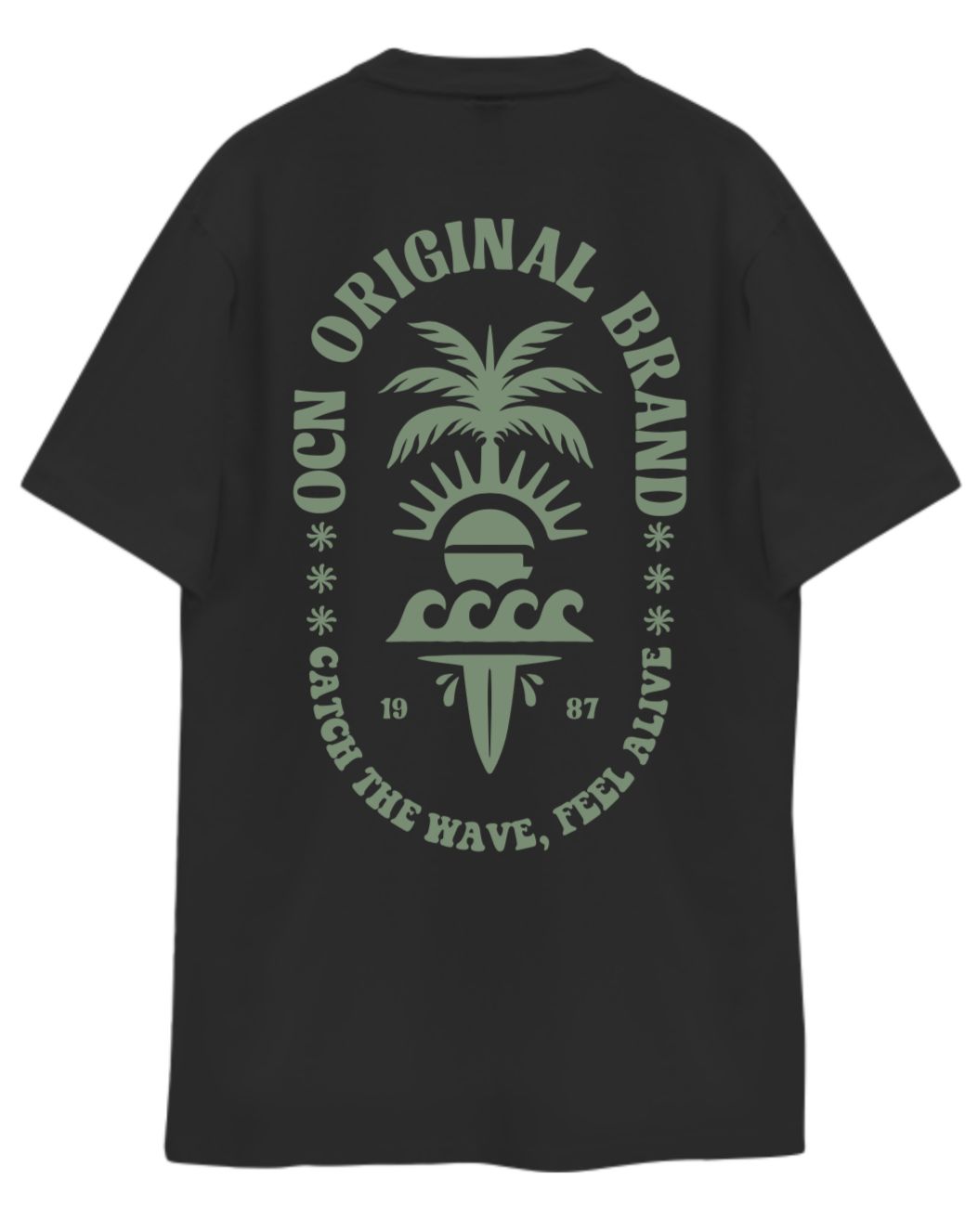 Remera Ocn Hombre Original Regular Negro 701D8