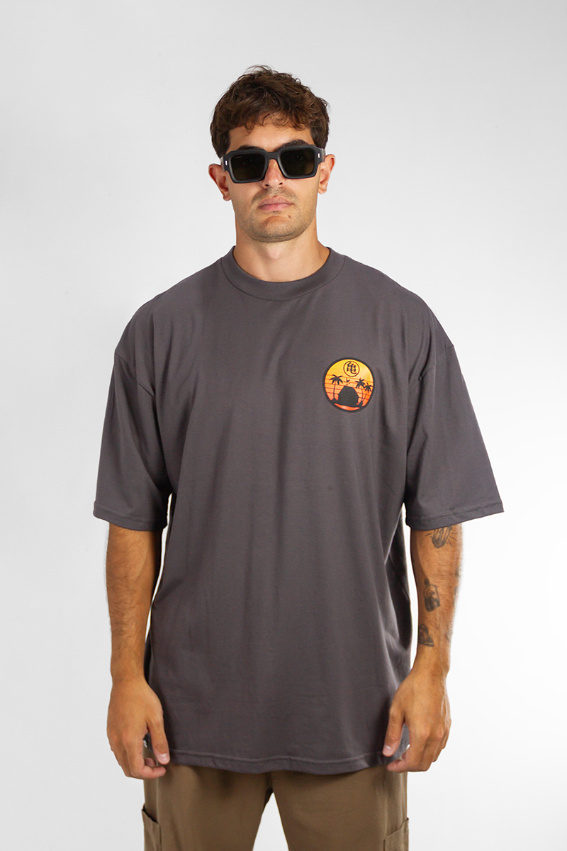 Remera Ocn Hombre Tributo Gris Oscuro(B4)