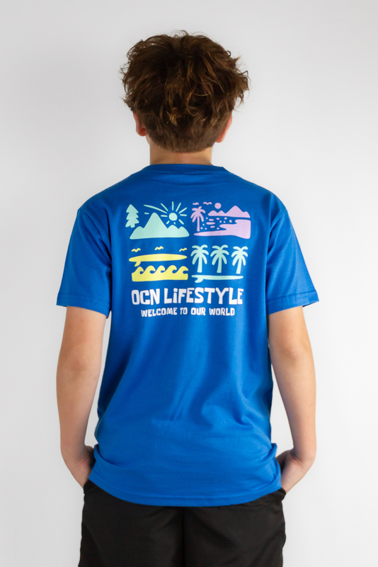 Remera Ocn Kids Original Regular Azul(Q9)