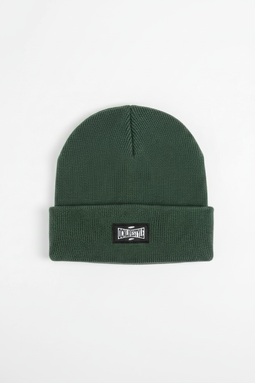Gorro De Lana Liso Ocn Verde
