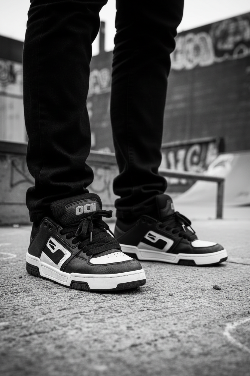 Zapatillas Ocn  Kaos White Black