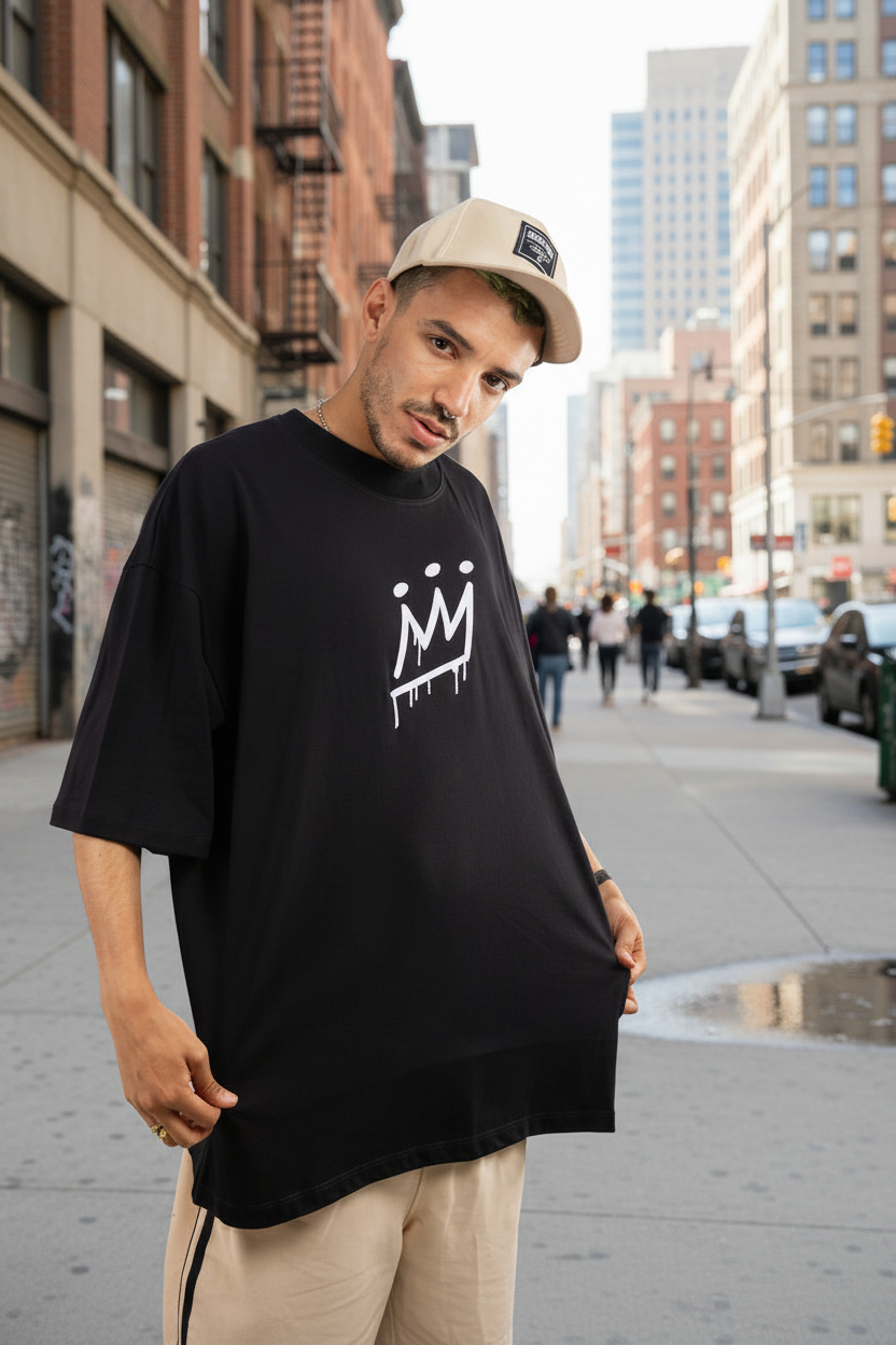 Remera King Of Art Negro