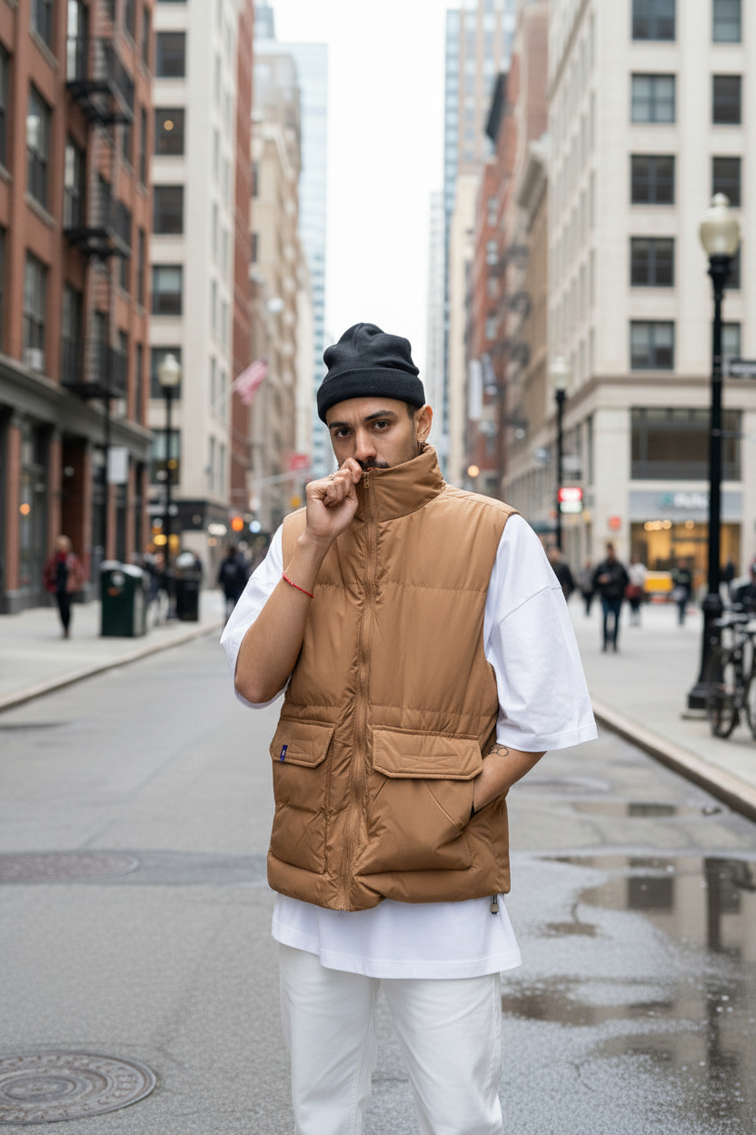 Chaleco King Of Art Sherman Camel