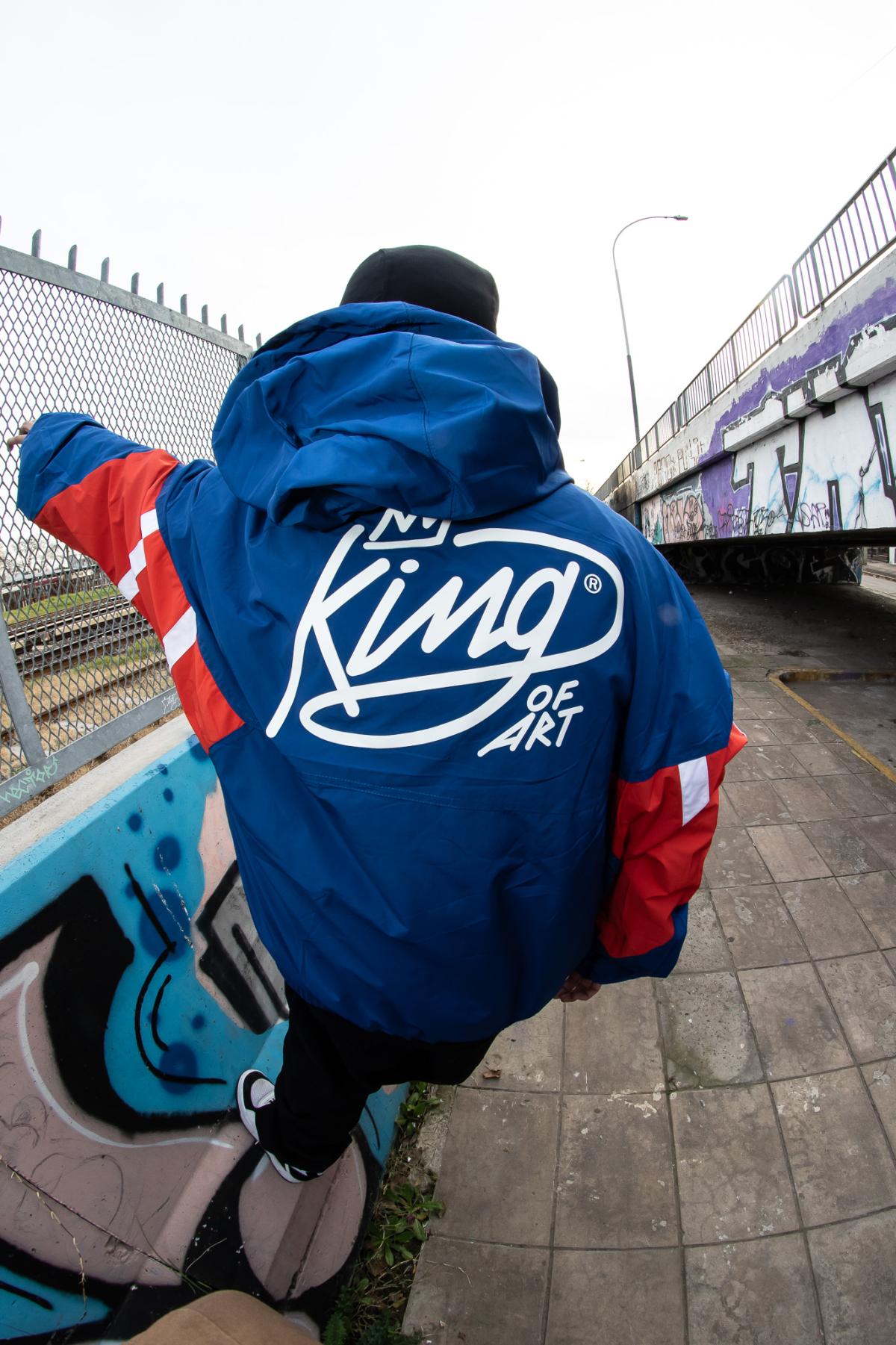 Anorak King Of Art Extinguisher Azul/Rojo