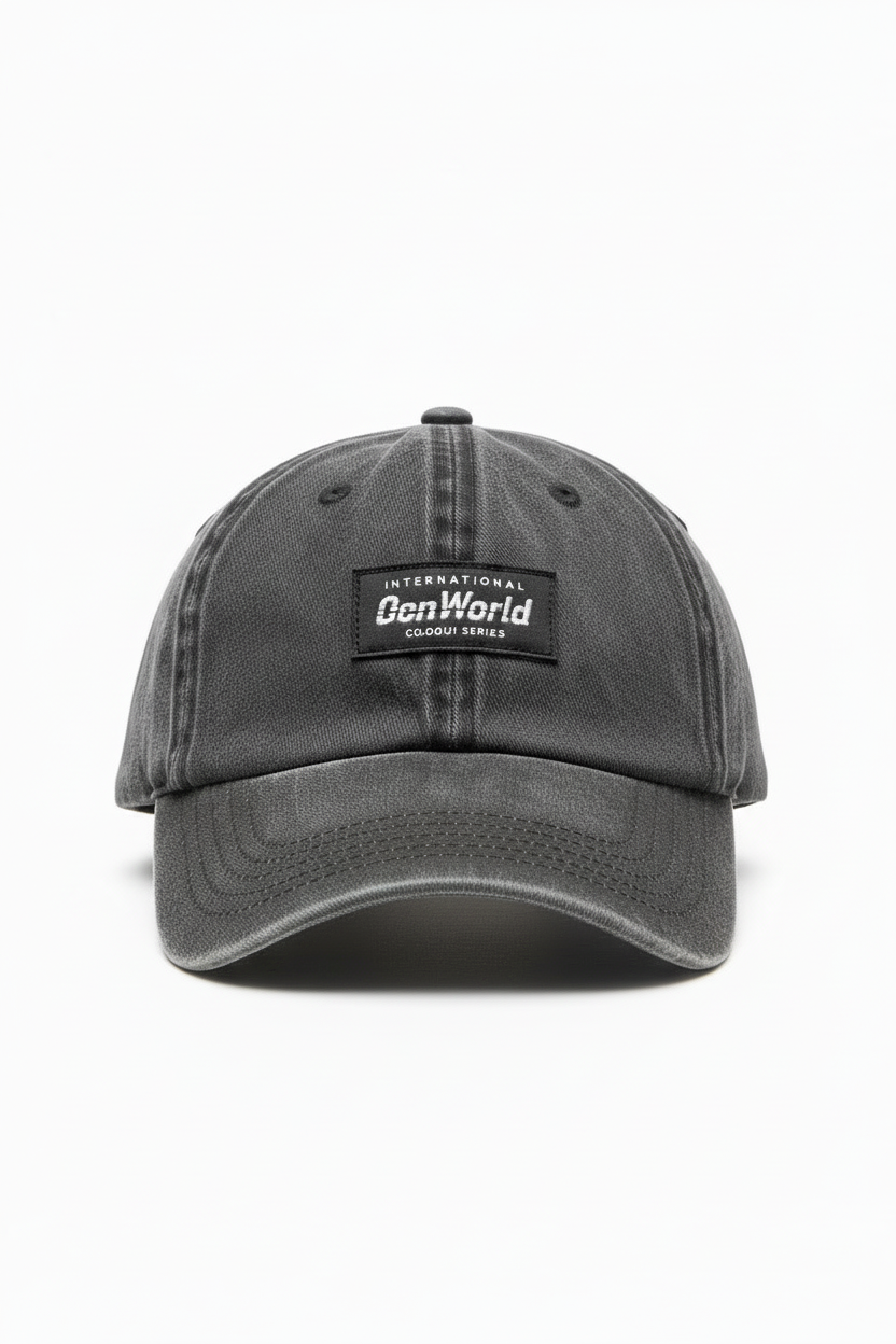 Gorra Ocn Wash Negro Gastado