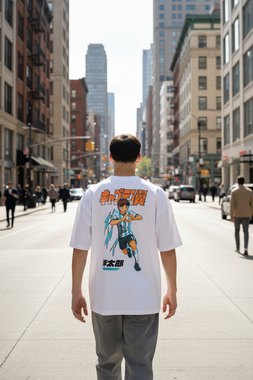 Remera Ocn Tributo Blanco Over (Producto Outlet)