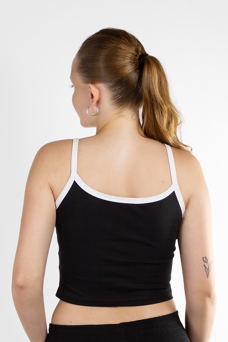 Musculosa/Top Ocn Mujer Terra Comb Slim Negro