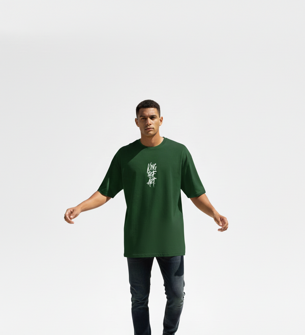 Remera King Of Art Creacked Wash Verde
