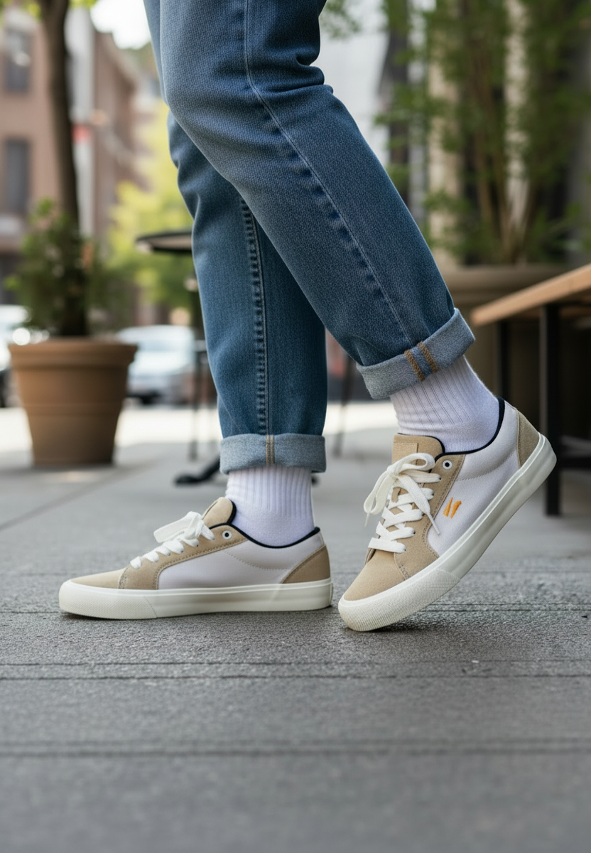 Zapatillas Ocn Unisex Lincoln City Blanco Beige